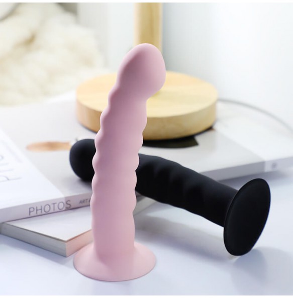 MizzZee - Beaded Realistic Dildo (Pink)